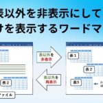 ワード文書中の表以外の部分を非表示にして表だけを表示するマクロのアイキャッチ画像